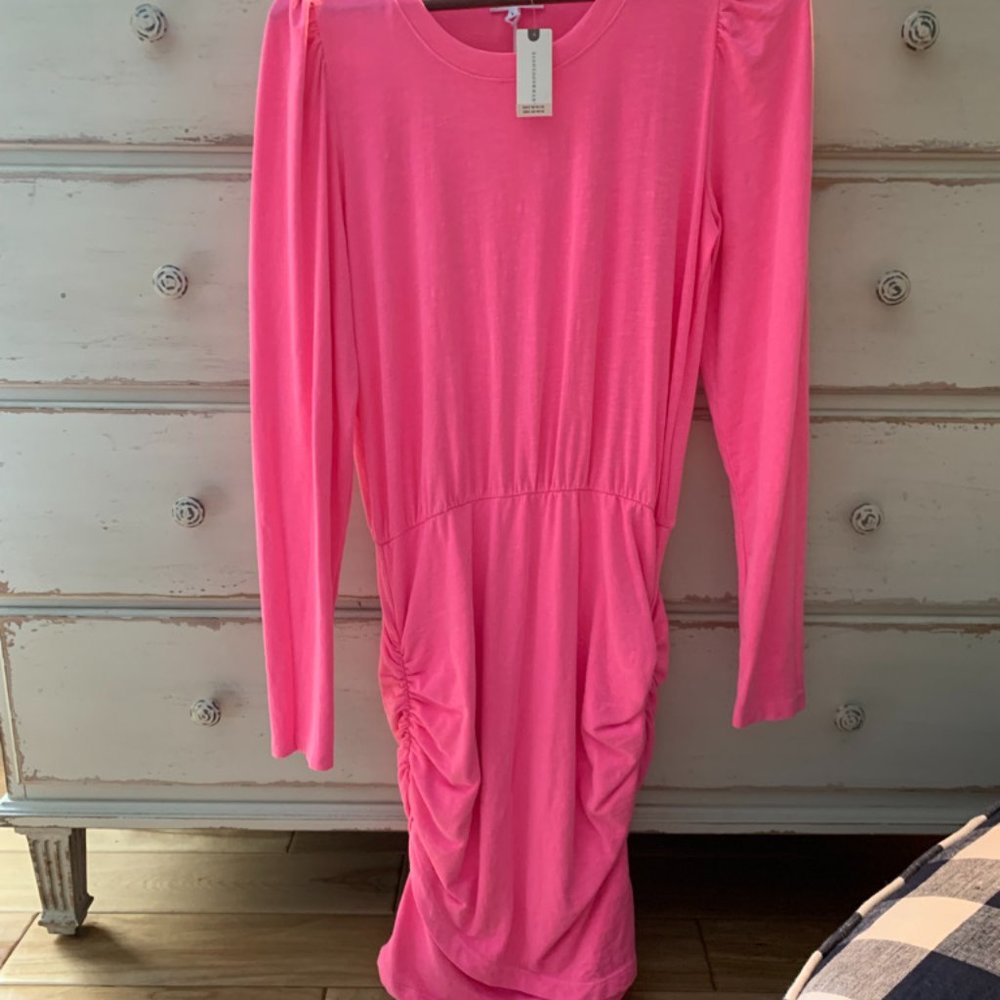 Pink/rose long sleeved mini dress